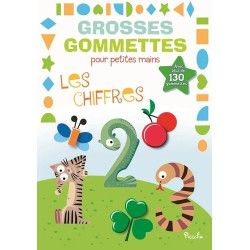 Livre Jeux - Grosses Gommettes pour Petites Mains : Les Chiffres