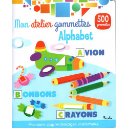 Livre Jeux - Mon Atelier Gommettes : Alphabet