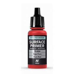 Peinture Vallejo Surface Primer : Base Pure Rouge - Pure Red