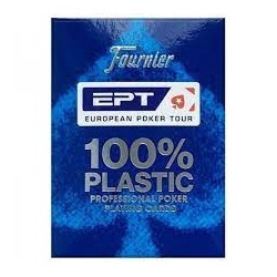 Fournier - Poker - European Poker Tour - 100% plastique - Bleu