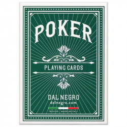 Cartes Poker - Dal Negro - Vertes - 100% Plastique