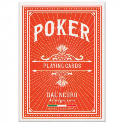 Cartes Poker - Dal Negro - Oranges- 100% Plastique