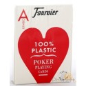 Cartes Poker - Fournier - 100% Plastique - Rouge