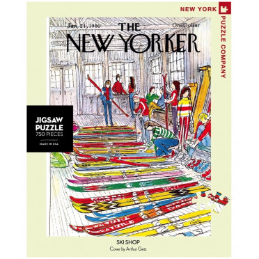 Puzzle New York Puzzle Company - New Yorker Ski Shop : A . Getz - 750 Pièces