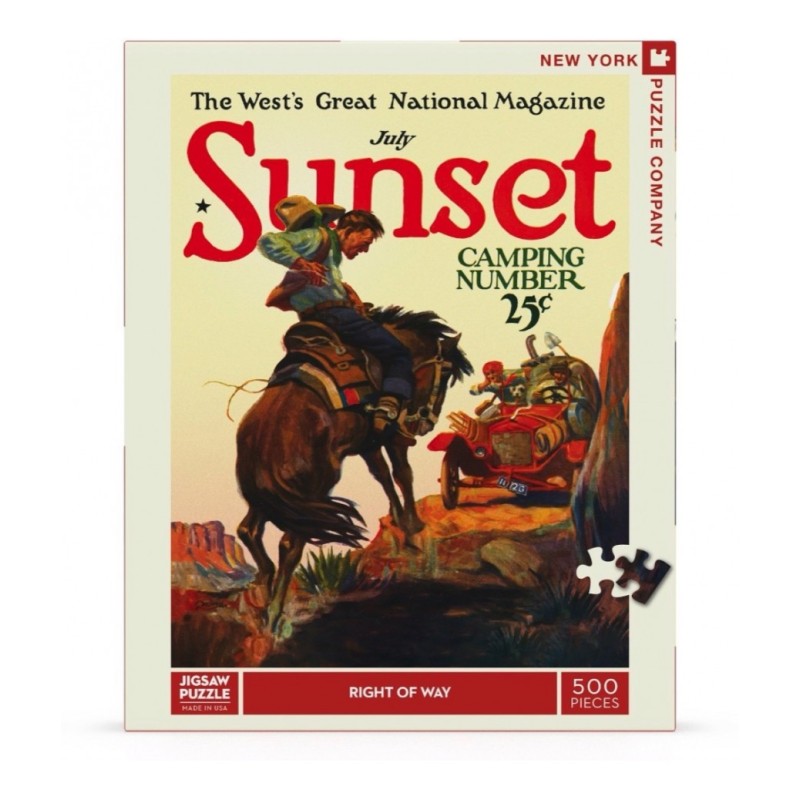 Puzzle New York Puzzle Company - Sunset : Right of Way - 500 Pièces