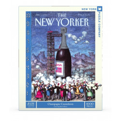 Puzzle New York Puzzle Company - New Yorker : Champagne Countdown - 1000 Pièces