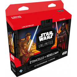 Précommande : Kit de Démarrage 2 Joueurs Star Wars: Unlimited - Étincelle de Rébellion 08/03/2024