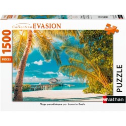 Puzzle Nathan : Collection Evasion : Carte Postale de la Réunion - 1500 Pièces