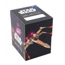 Précommande : Deck Box Boite de Rangement Gamegenic Illustrée Star Wars Unlimited : Soft Crate X-Wing 08/03/2024