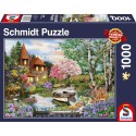 Puzzle Schmidt : Maison au bord de lac - 1000 Pièces