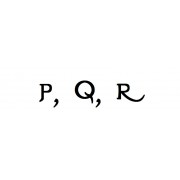 P, Q, R